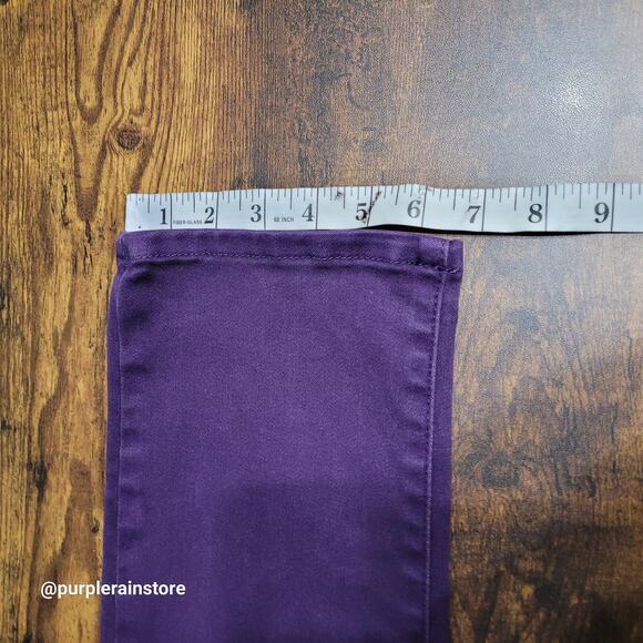 NYDJ Jeans 8 Legging Mid Rise Lift Tuck Technology Stretch Denim Purple - Picture 9 of 11